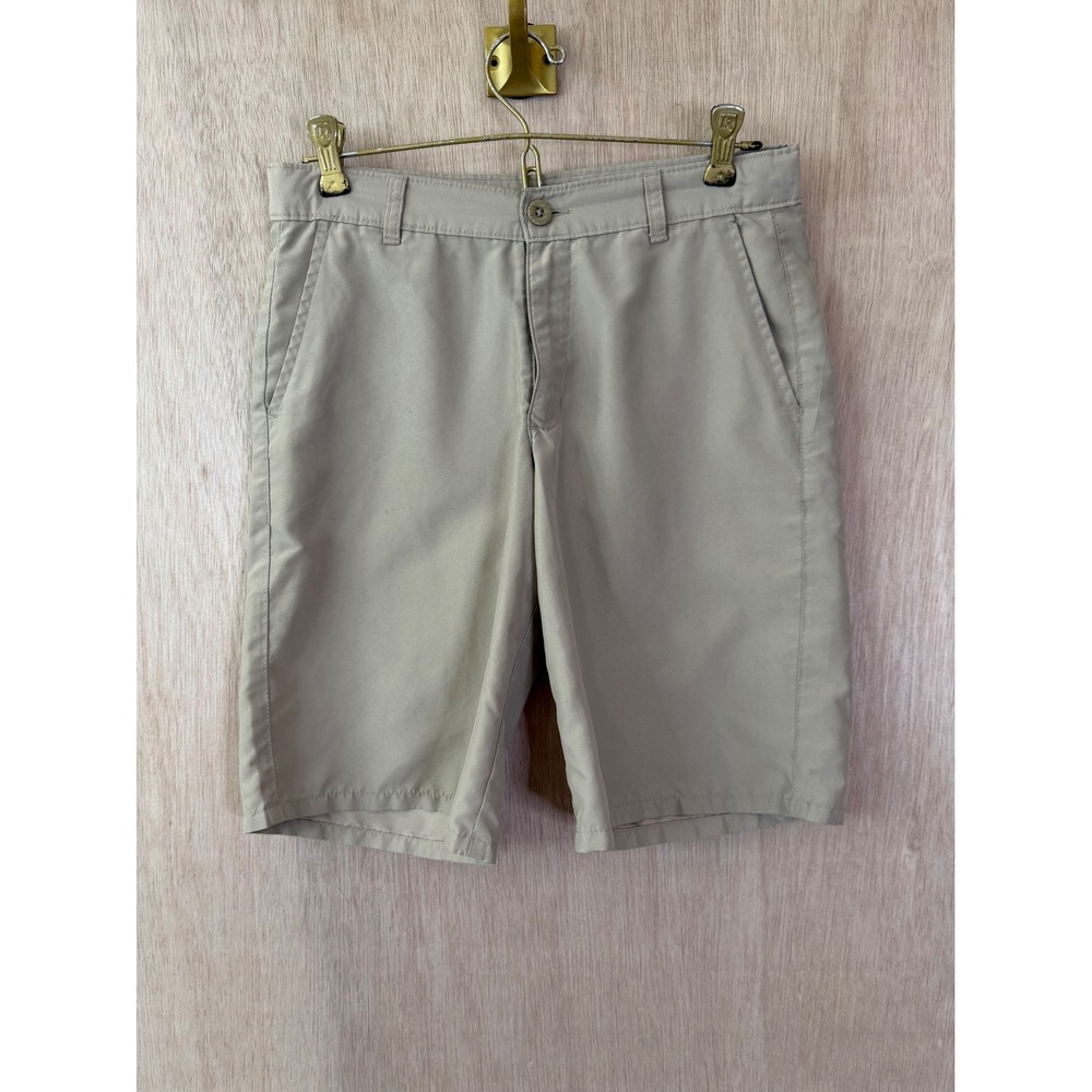 Chaps Boys Beige Khaki Performance School Uniform Shorts Size 16 Regular